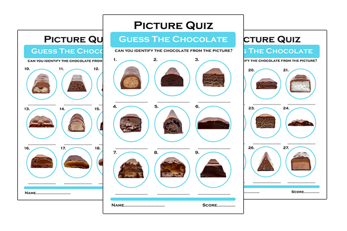 guess the chocolate quiz