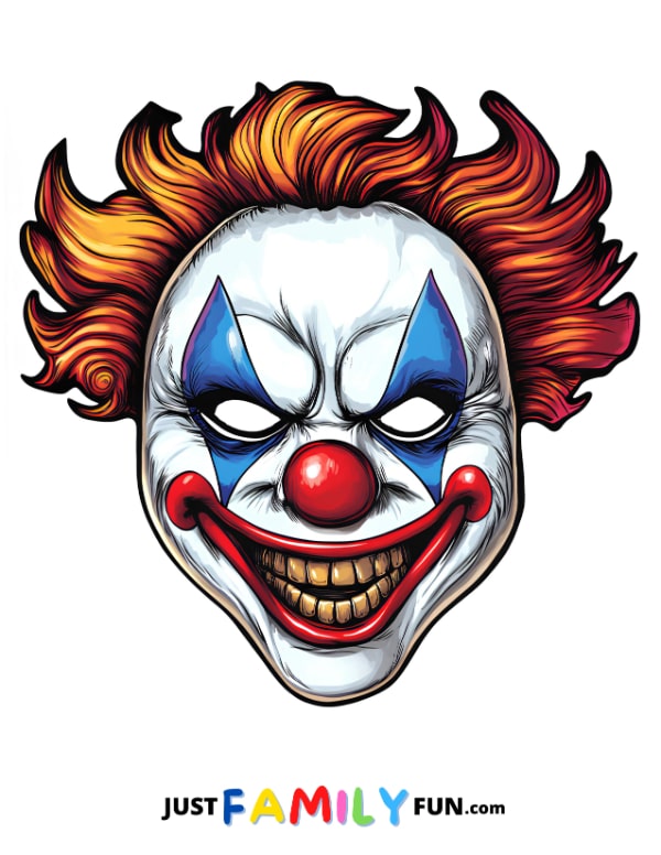 childs clown mask