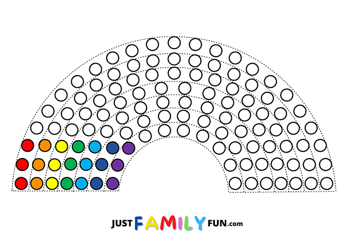 Dot Rainbow Template