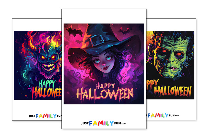 printable happy halloween banner