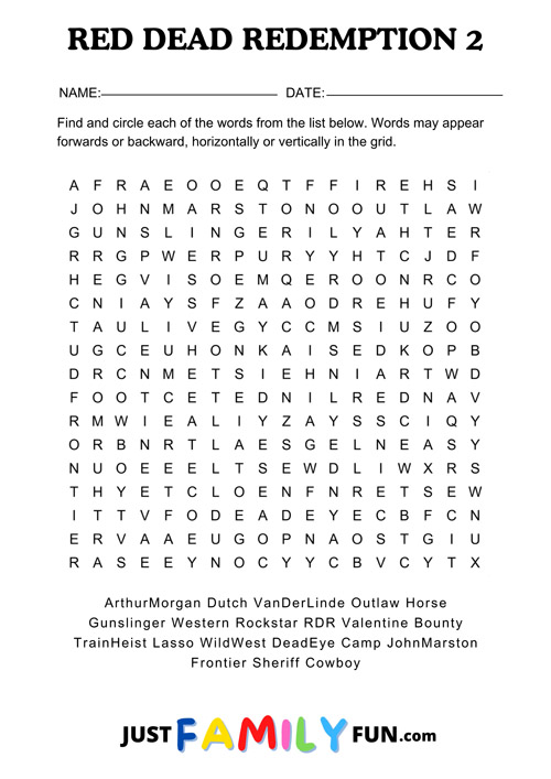 printable wordsearch