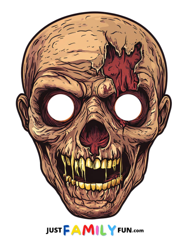 printable zombie masks