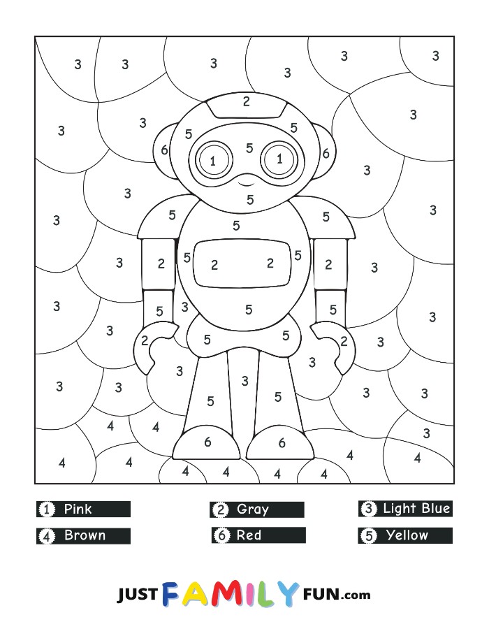 Robot Color by Number