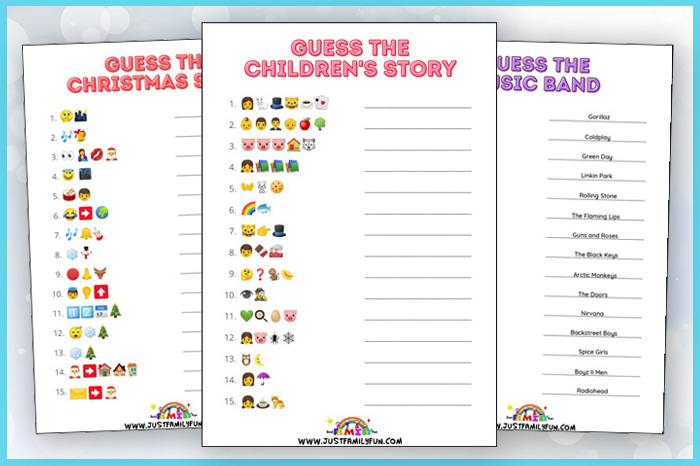 Printable Emoji Quizzes with Answers