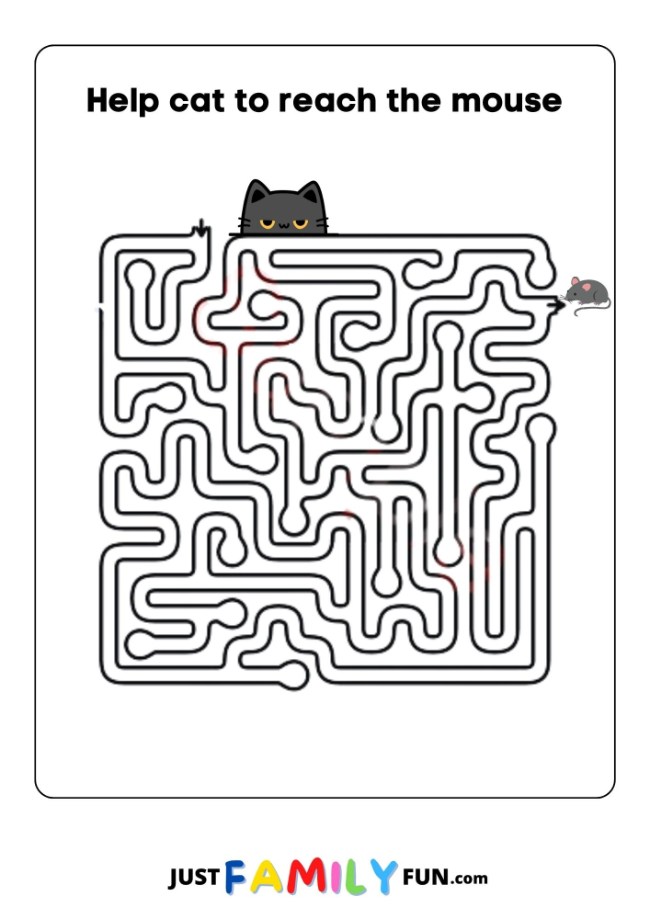 free printable maze puzzles