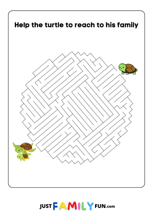 free printable maze puzzles