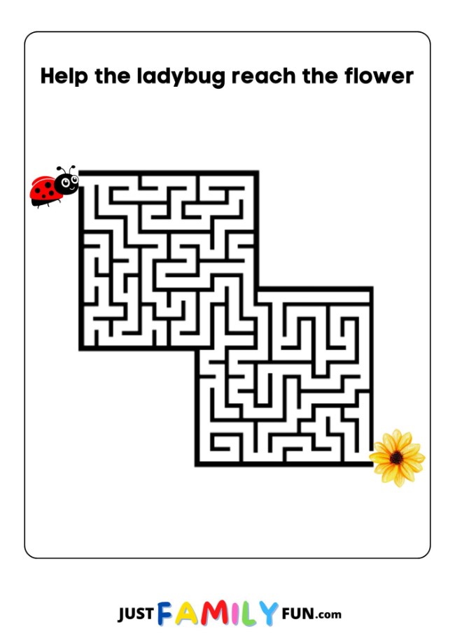 printable maze puzzle for kids