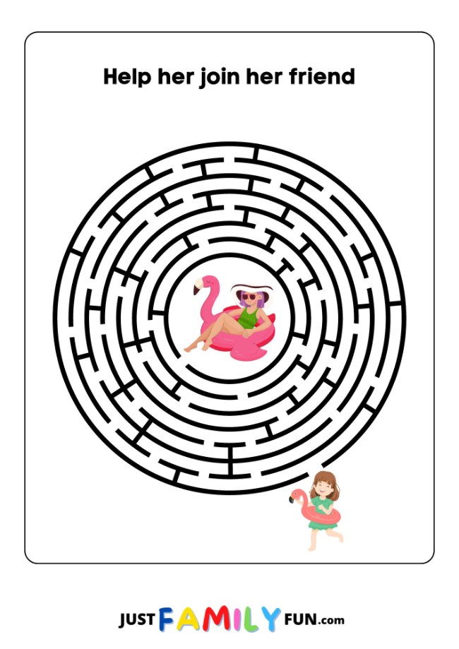 printable maze puzzle for kids