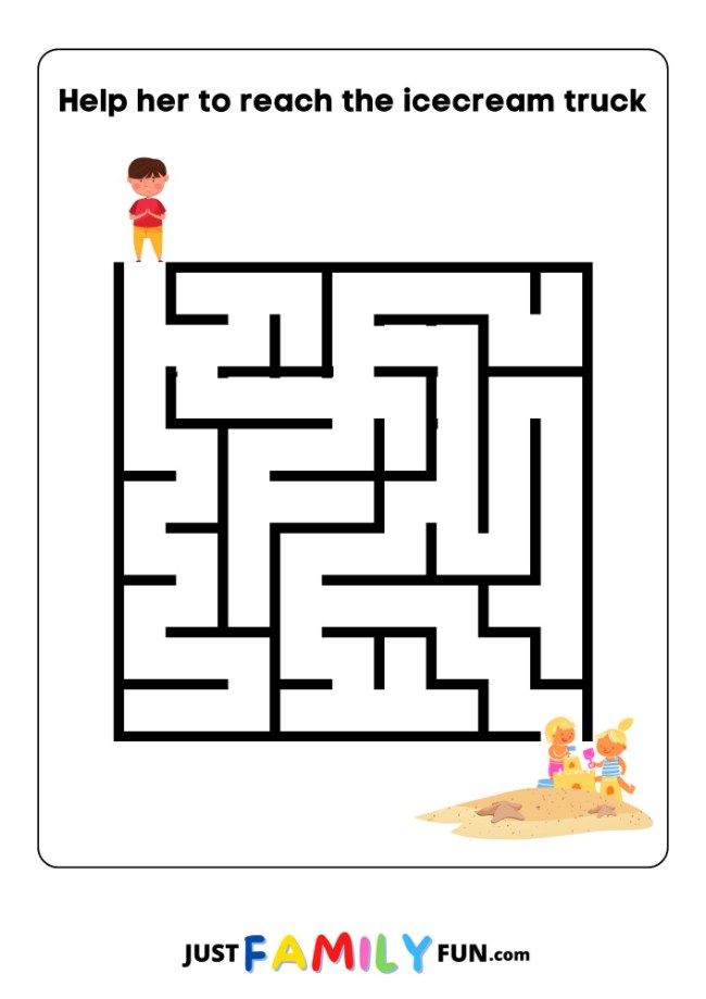 free printable maze puzzles