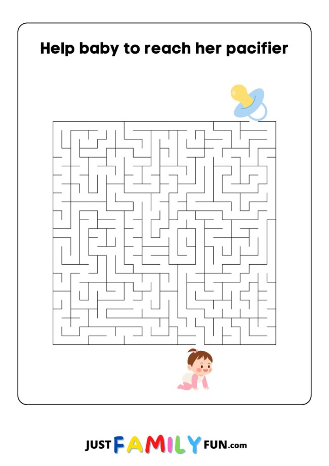 free printable maze puzzles