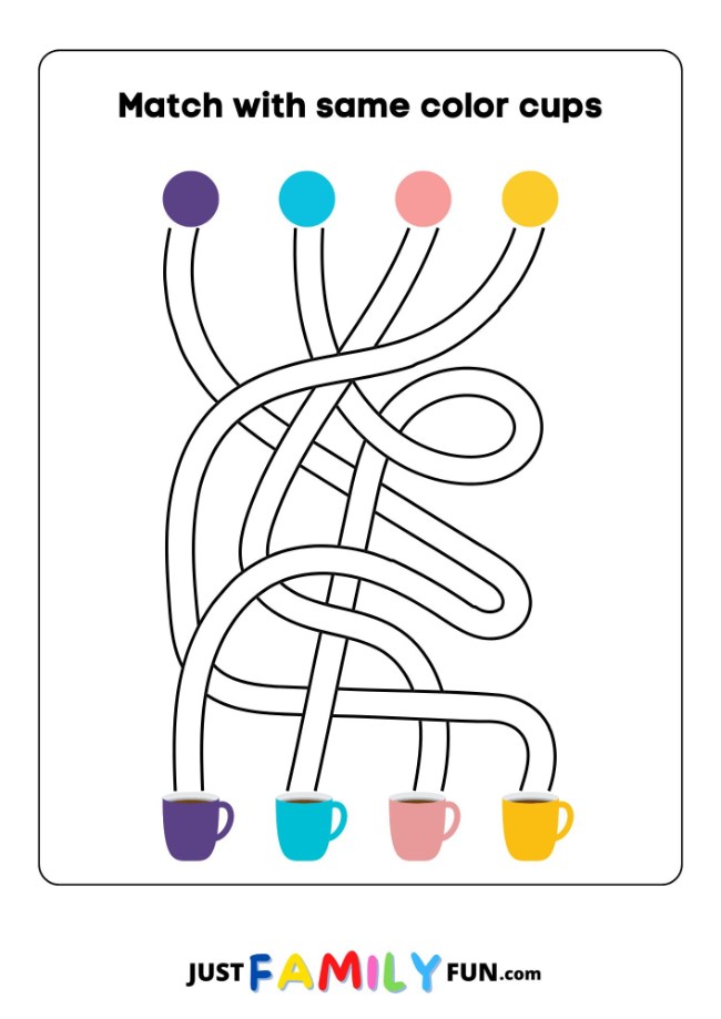 printable maze puzzle for toddlers