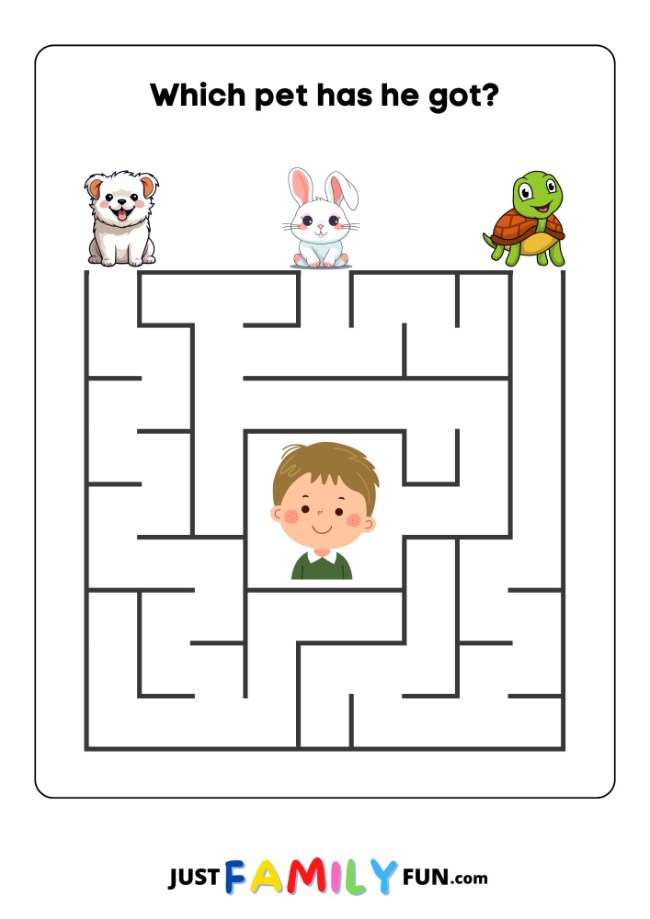 printable maze puzzle for toddlers