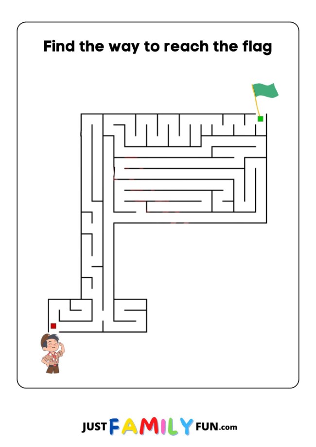 printable maze puzzle for toddlers