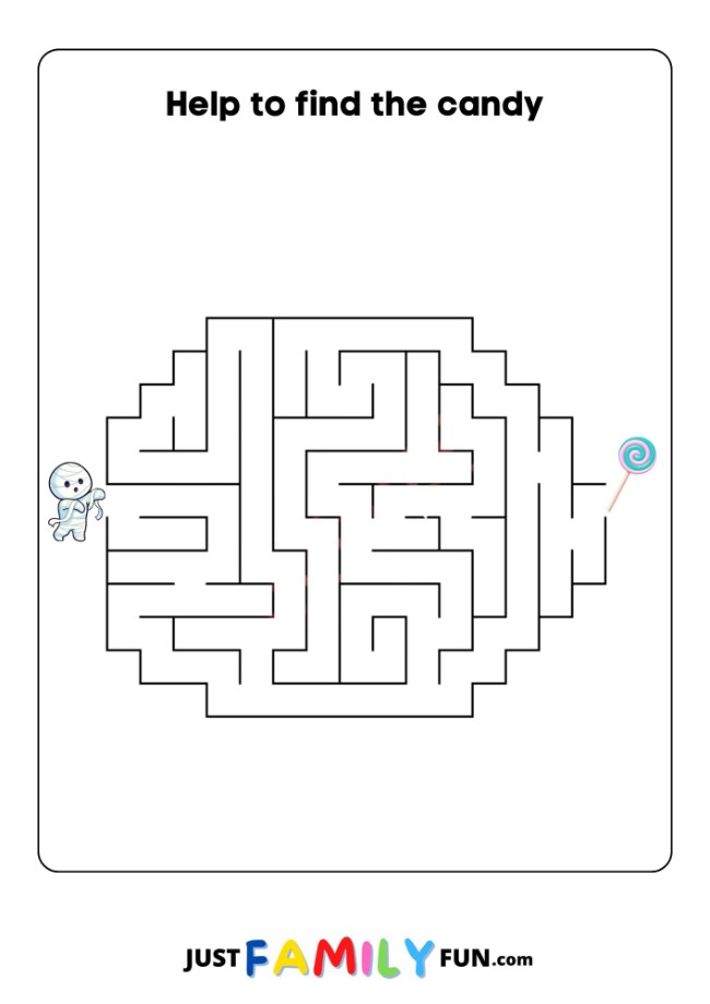 printable maze puzzle for toddlers