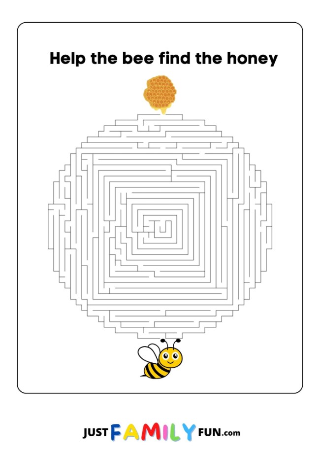 printable maze puzzle for kids