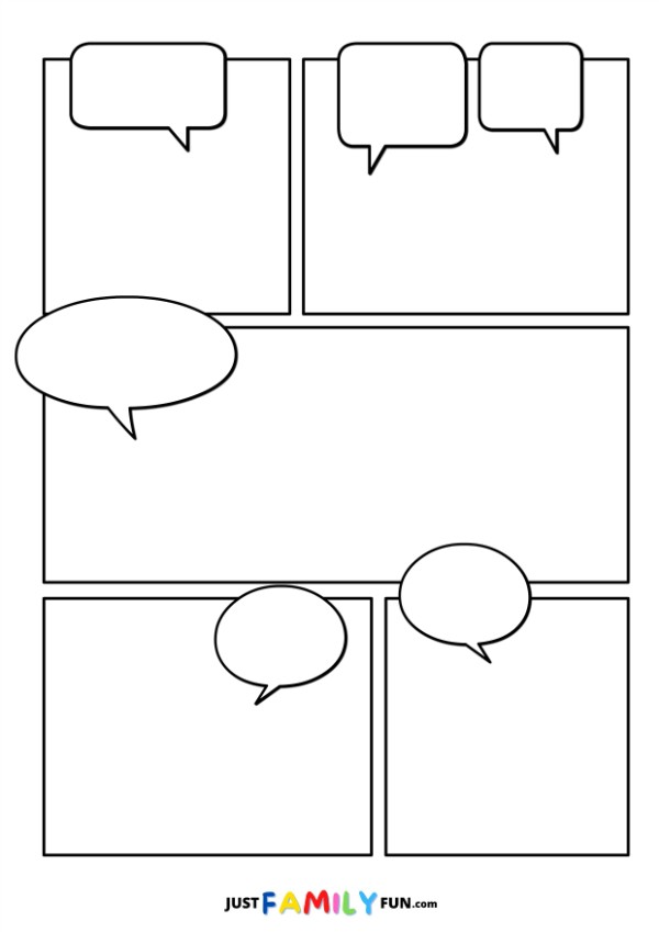 comic pages blank