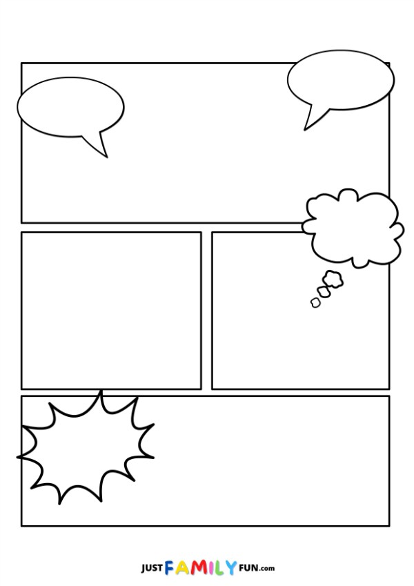 cartoon strips template