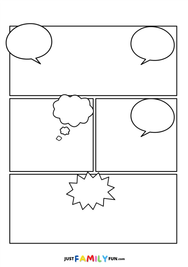 blank comic book template