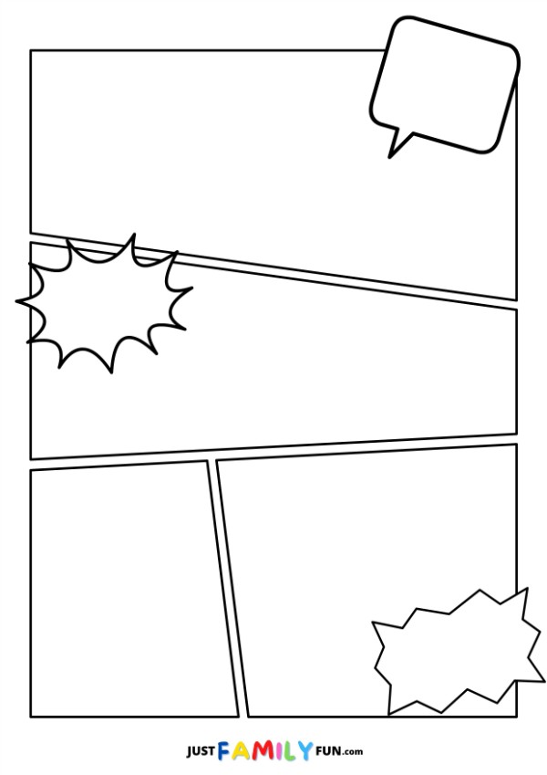 blank comic book template