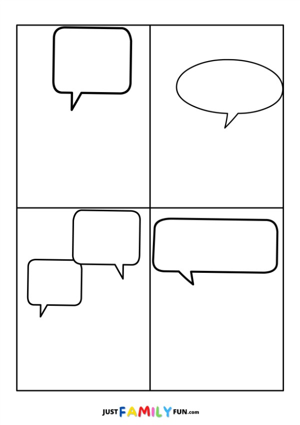 cartoon strips template