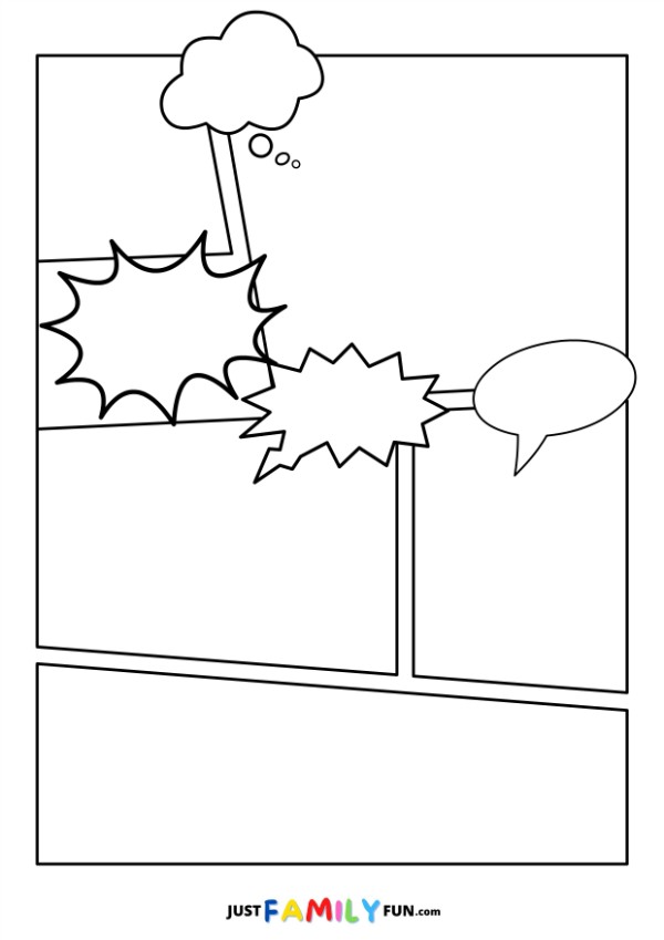 comic book printable template