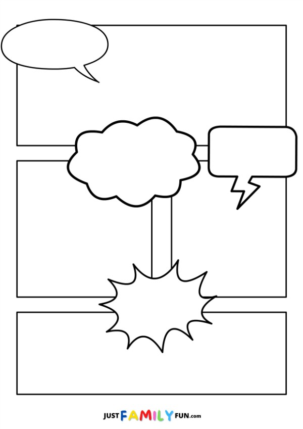 comic book printable template