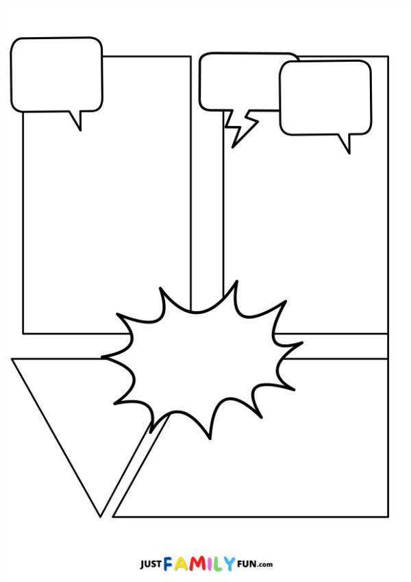 comic book printable template