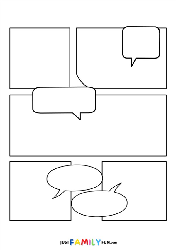 comic book printable template