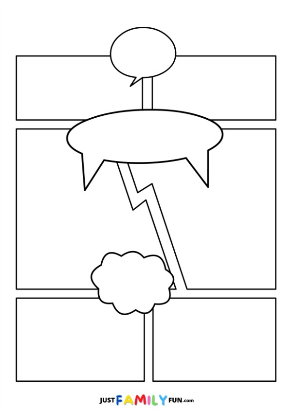 comic book printable template