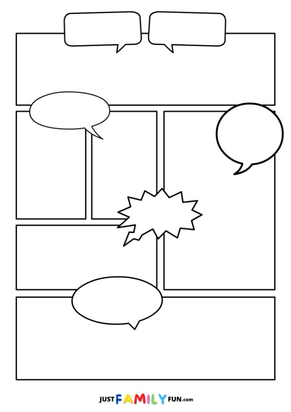 comic book template pages