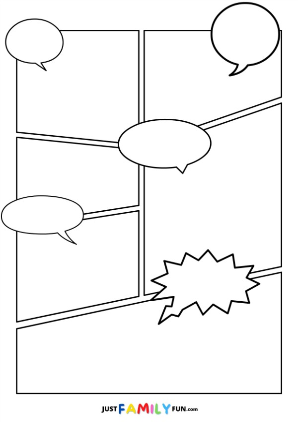 comic book template pages