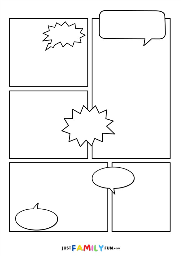 comic book templates printable