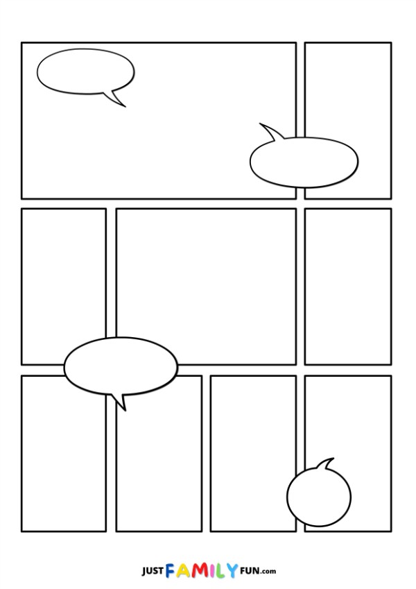 comic book templates printable