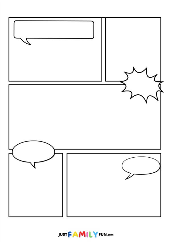 cartoon strips template