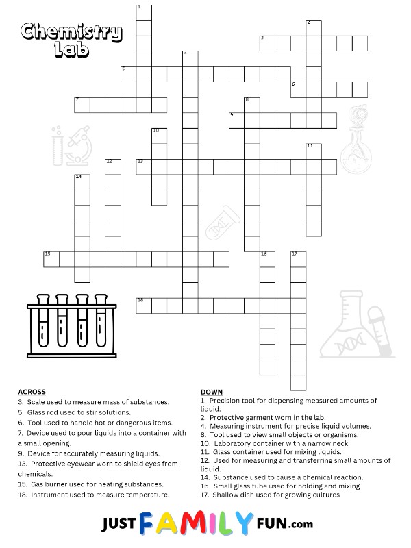 Chemistry Crossword Puzzle