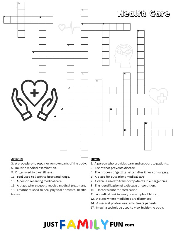 Health Care Crossword Puzzle