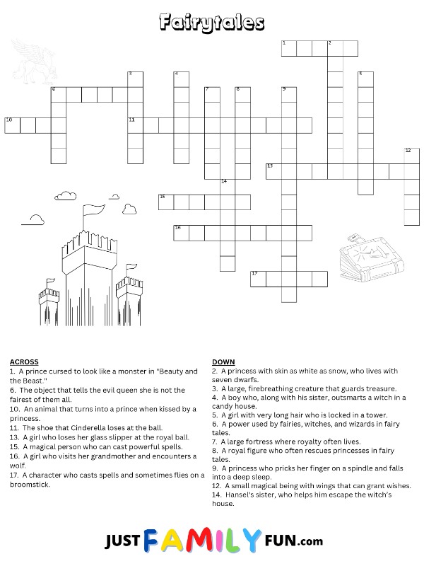 Fairytales Crossword Puzzle