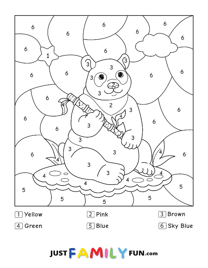 Bear Color by Number