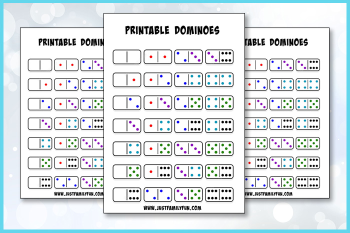 Downloadable Printable Dominoes PDF