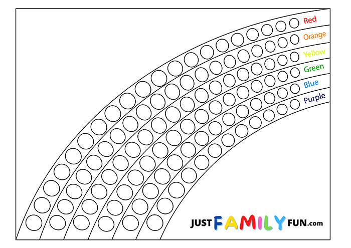 Dot Rainbow With Colors