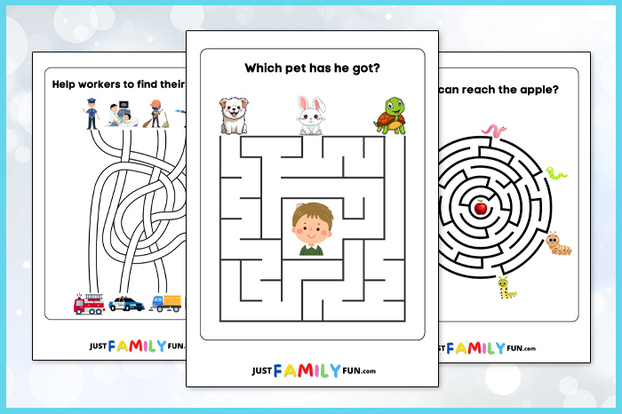 printable maze puzzles