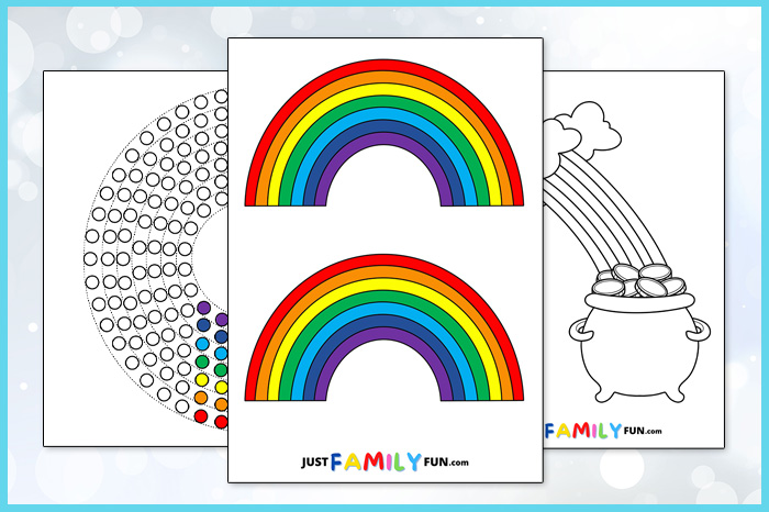 free printable rainbow templates