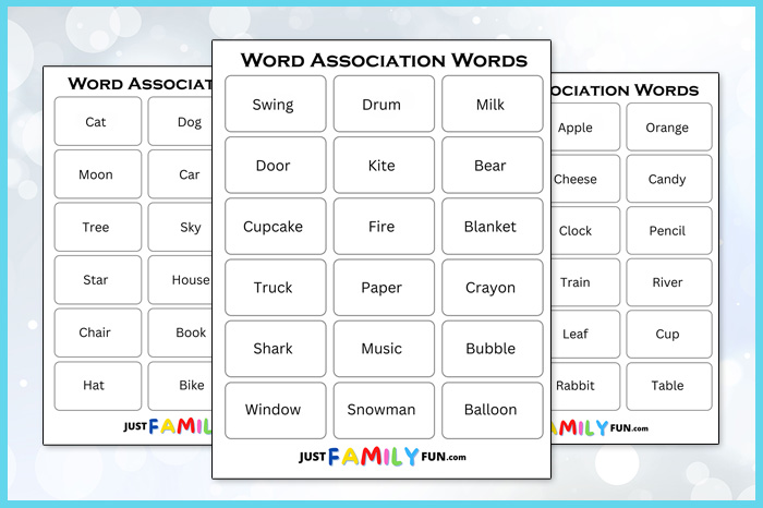 Word Association Games Words