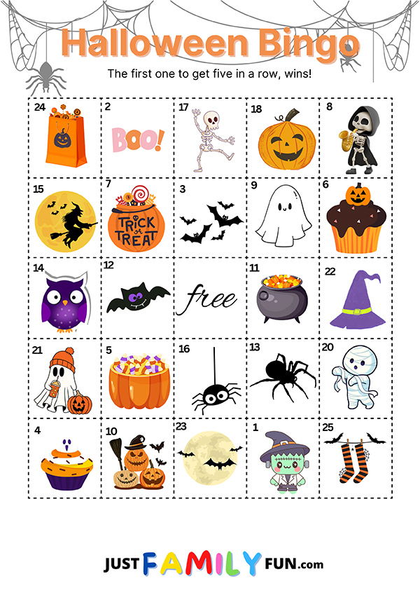 Halloween Bingo Game