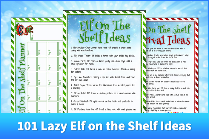 101 Lazy Elf on the Shelf Ideas