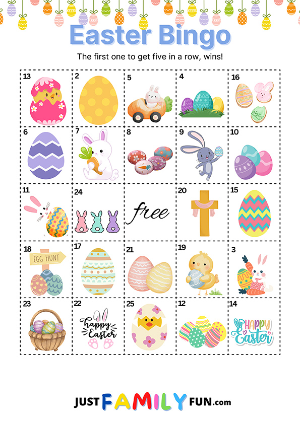 Easter Bingo Game