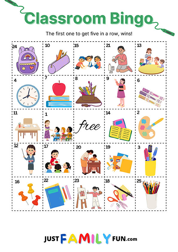 Classroom Bingo Game