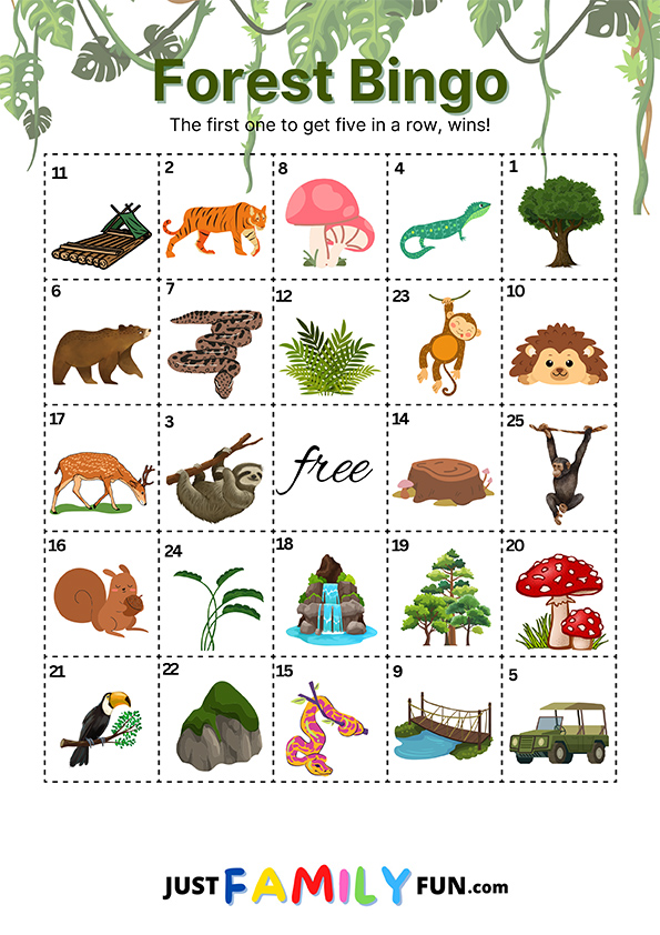 Forest Bingo Game