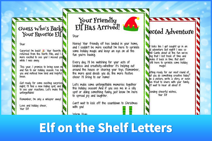Elf on the Shelf Letters