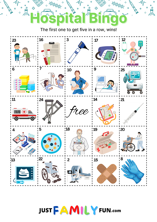 hospital bingo game